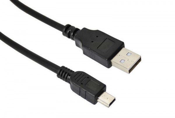  Шнур mini USB (male) - USB-A (male) 3м черн. Rexant 18-1136-2 