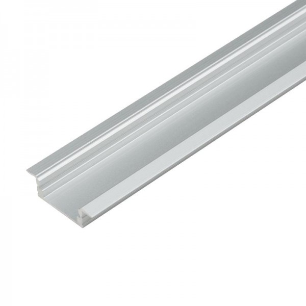  Профиль алюминиевый для LED ленты UFE-A11 SILVER 200 POLYBAG врезной анодир. (дл.2м) Uniel UL-00004050 
