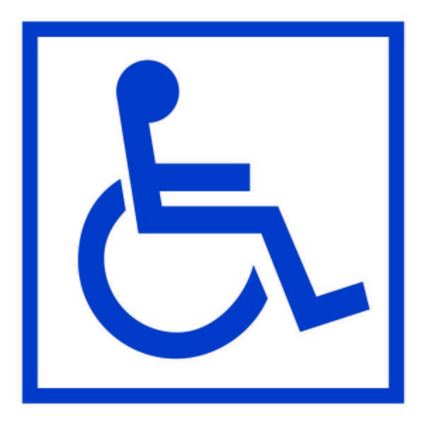  Знак безопасности NPU-1510.D01"Символ доступ. для инвалидов" Белый свет a20231 