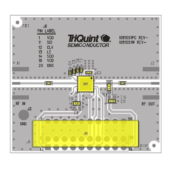  TQM8M9075-PCB 0.3-4.0GHZ EVAL BRD 