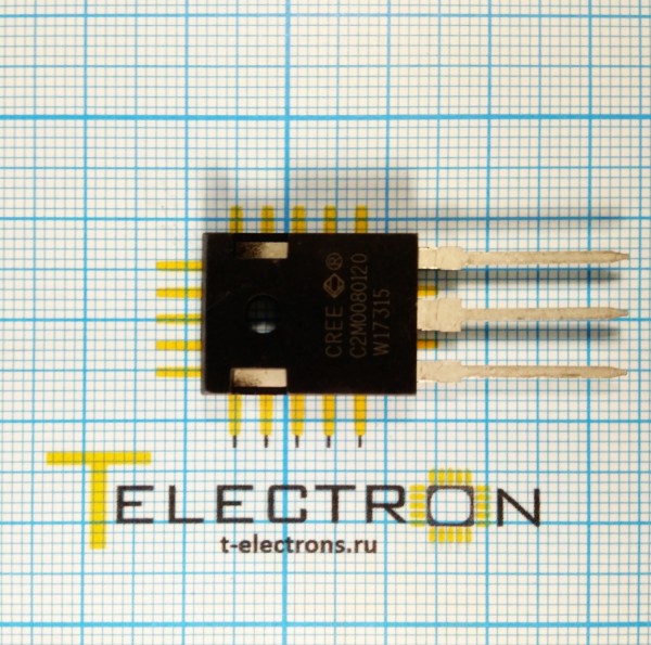  МОП-транзистор 1.2 кВ, 31.6 A, C2M0080120D 