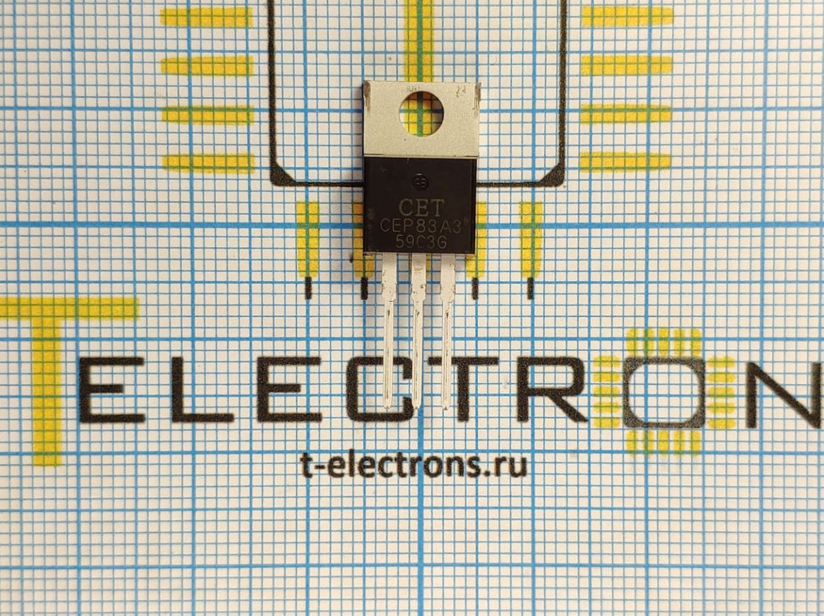 Транзистор MOSFET 30В, 100А, CEP83A3