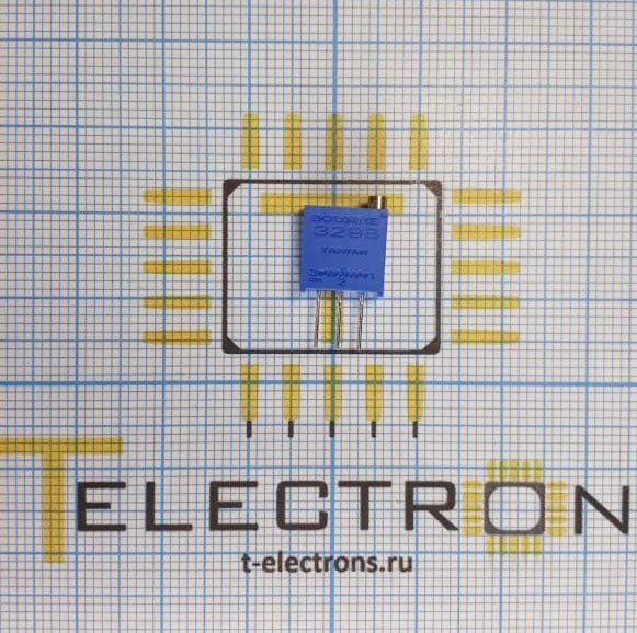  Резистор подстроечный 10 кОм, 10%, 0.5 Вт, 3296W-1-103LF 