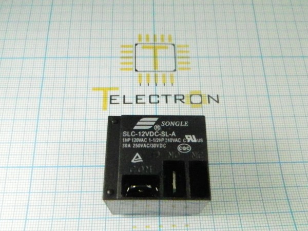  Электромагнитное реле  12 В, 30 А, SLC-12VDC-SL-A 