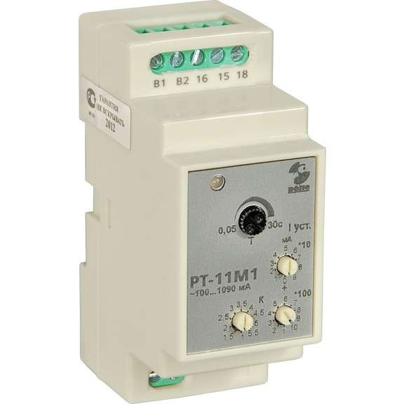  Реле контроля тока РТ-11М1 0.1-1.09А 50Гц контроль превышения установленной величины тока срабатывание с выдержкой времени 0.05-30с ток контактов исполнительного реле 5А 1п УХЛ4 Реле и Автоматиика A8223-77137925 