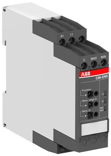  Реле контроля уровня жидкости CM-ENS.11P слив (чувствит. 5-100кОм) 24-240В АС/DC 1ПК пруж. заж. ABB 1SVR740850R0100 