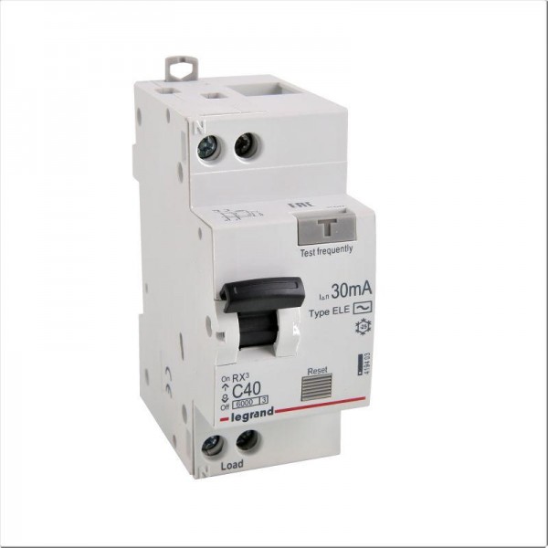  Выключатель автоматический дифференциального тока 1п (1P+N) C 40А 30мА тип AC 6кА RX3 Leg 419403 