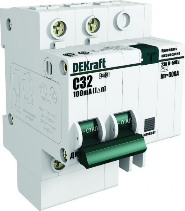  Выключатель автоматический дифференциального тока 2п C 25А 300мА тип AC 4.5кА ДИФ-101 SchE 15038DEK 