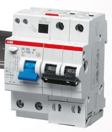  Выключатель автоматический дифференциального тока 2п B 20А 30мА тип AC 10кА DS202M 4мод. ABB 2CSR272001R1205 