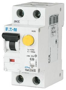  Выключатель автоматический дифференциального тока 2п (1P+N) C 13А 10мА тип AC 10кА FRBmM-C13/1N/001 EATON 170983 