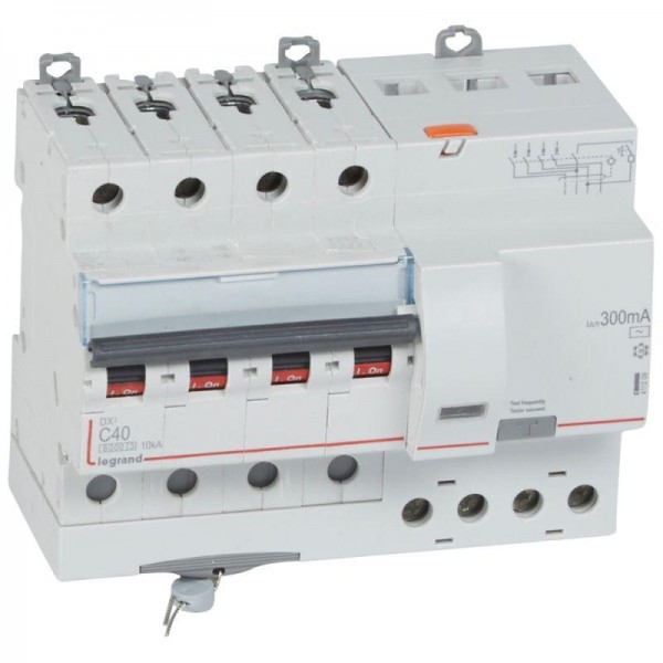  Выключатель автоматический дифференциального тока 4п C 40А 300мА тип AC 6кА DX3 7мод. Leg 411209 