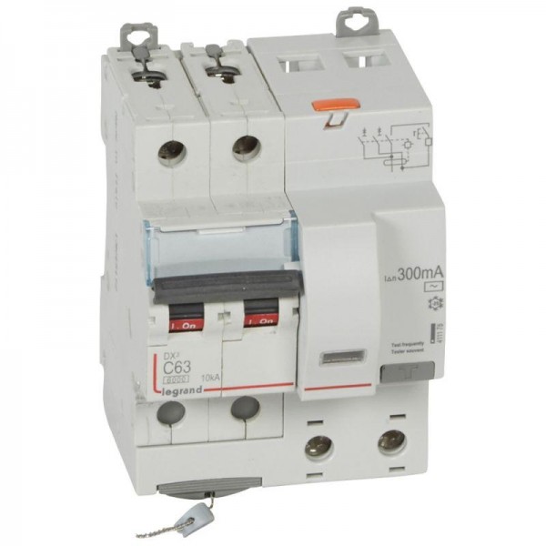  Выключатель автоматический дифференциального тока 2п C 63А 300мА тип AC 6кА DX3 4мод. Leg 411178 