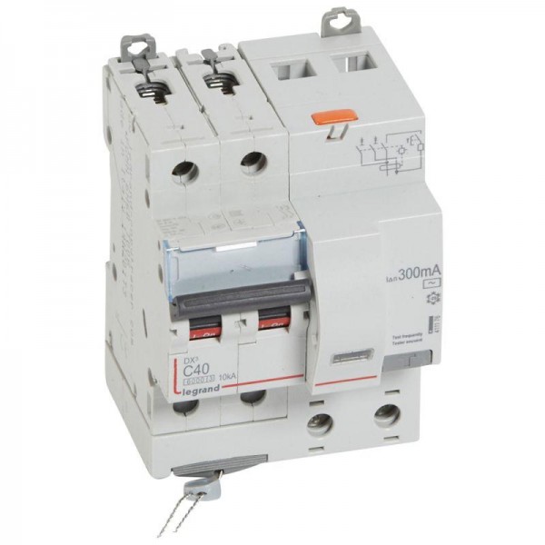  Выключатель автоматический дифференциального тока 2п C 40А 300мА тип AC 6кА DX3 4мод. Leg 411176 