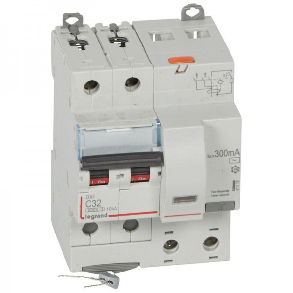 Выключатель автоматический дифференциального тока 2п C 32А 300мА тип AC 6кА DX3 4мод. Leg 411175 