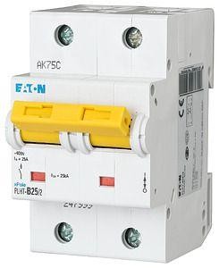  Выключатель автоматический модульный 2п B 25А 25кА PLHT-B25/2 EATON 247999 