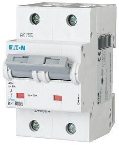  Выключатель автоматический модульный 2п C 80А 20кА PLHT-C80/2 EATON 248013 