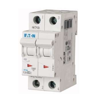  Выключатель автоматический модульный 2п C 6А 7кА PLSM-C3/2-MW EATON 242395 