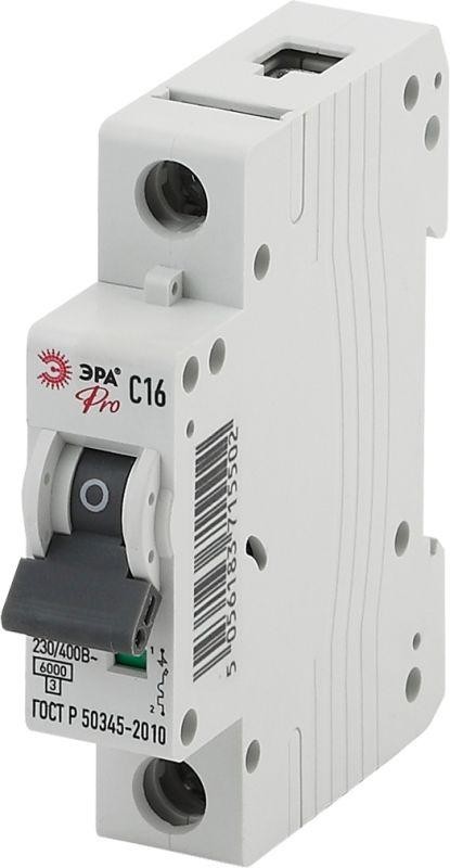  Выключатель автоматический модульный 1п C 6А ВА47-63 Pro NO-901-47 ЭРА Б0031817 
