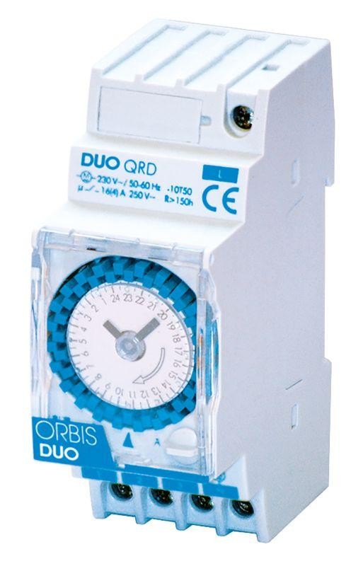  Реле времени модульное суточное DUO QRD шаг 30мин с рез. Orbis OB292032 