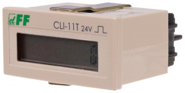  Счетчик импульсов CLI-11T-24 (вход сброса прямой счет импульсов (0-999 999) монтаж на щит 4-30В DC IP20) F&F EA16.001.004 