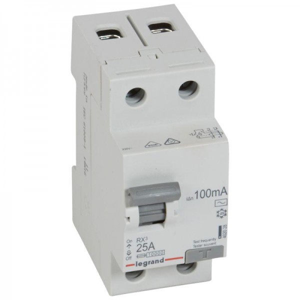  Выключатель дифференциального тока (УЗО) 2п 25А 100мА тип AC RX3 Leg 402028 