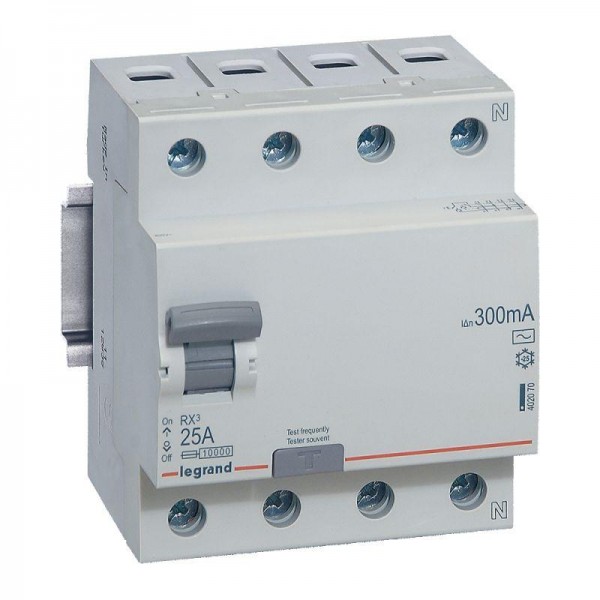  Выключатель дифференциального тока (УЗО) 4п 25А 300мА тип AC RX3 Leg 402070 