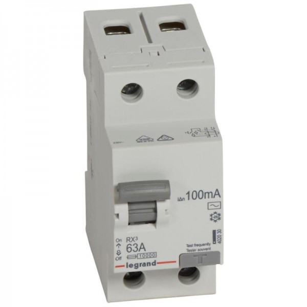  Выключатель дифференциального тока (УЗО) 2п 63А 100мА тип AC RX3 Leg 402030 