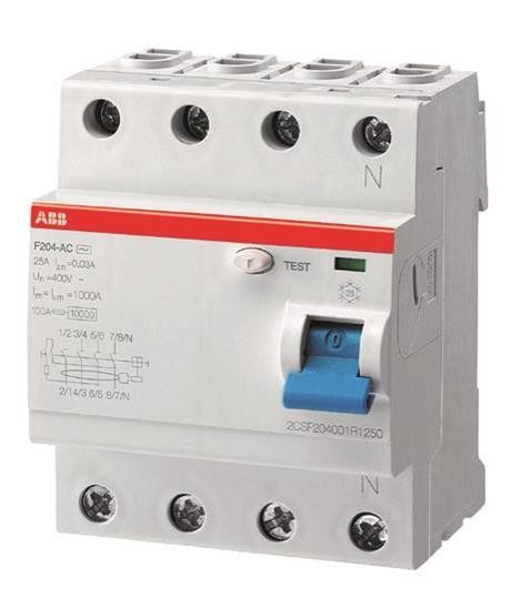  Выключатель дифференциального тока (УЗО) 2п 63А 300мА тип B F202 B-63/0.3 2мод. ABB 2CSF202592R3630 