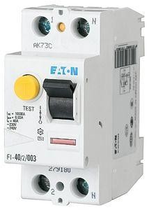  Выключатель дифференциального тока (УЗО) 2п 80А 100мА тип AC 10кА FI-80/2/01 EATON 279193 