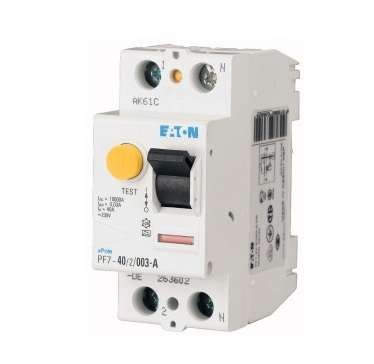  Выключатель диф. тока 2п 40/0.3А (AC) 250А КЗ 10кА PF7-40/2/03-S-DE EATON 263630 