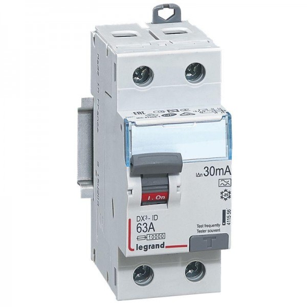  Выключатель дифференциального тока (УЗО) 2п 63А 30мА тип A DX3 Leg 411556 
