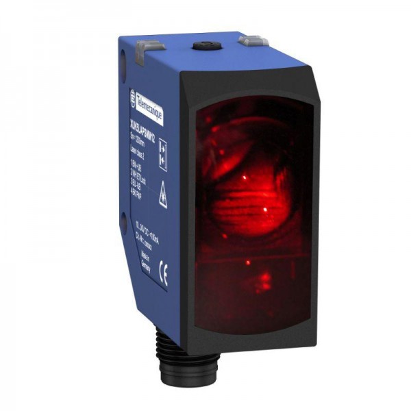  Фотодатчик лазерный 1.2м 10-30В М12 PNP диффузн. типа НО или НЗ програм. SchE XUK5LAPSMM12 