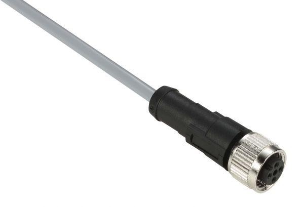  Коннектор прямой кабельно-гнездовой М12 5 отверстий (дл.5м) SchE XZCPV1164L5 
