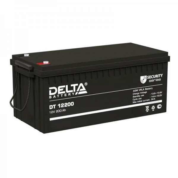  Аккумулятор 12В 200А.ч Delta DT 12200 