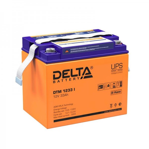  Аккумулятор 12В 33А.ч Delta DTM 1233 I 