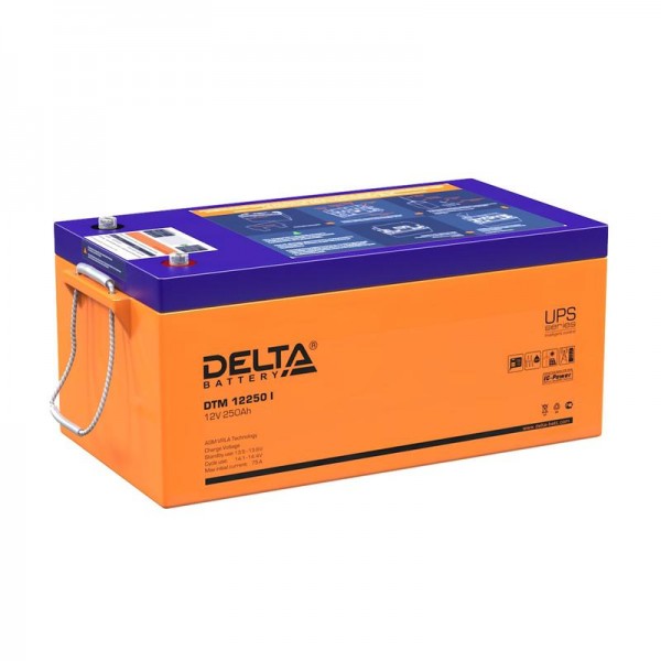  Аккумулятор 12В 250А.ч Delta DTM 12250 I 