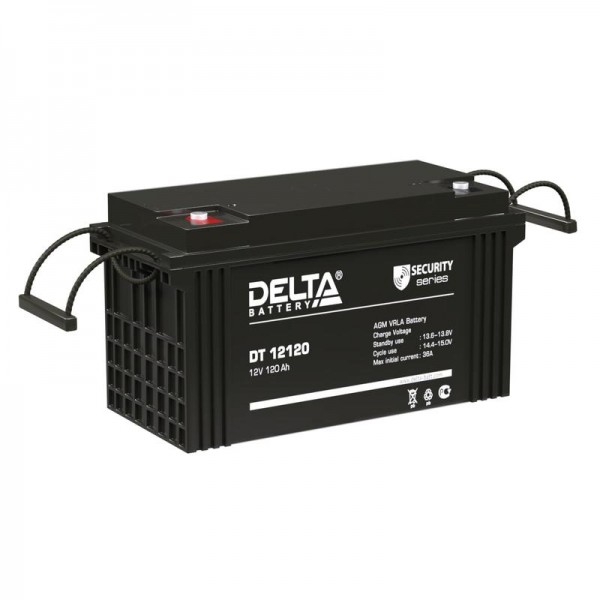  Аккумулятор 12В 120А.ч Delta DT 12120 