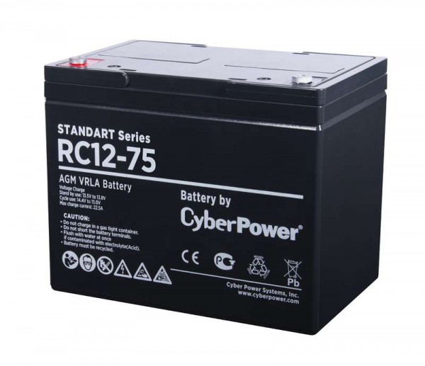 Батарея аккумуляторная SS 12В 75А.ч CyberPower RC 12-75 