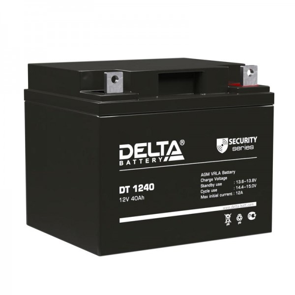  Аккумулятор 12В 40А.ч. Delta DT 1240 
