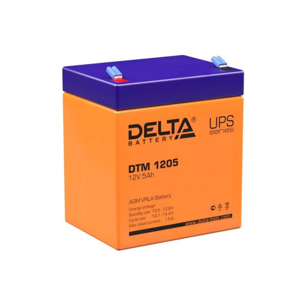  Аккумулятор 12В 5А.ч Delta DTM 1205 