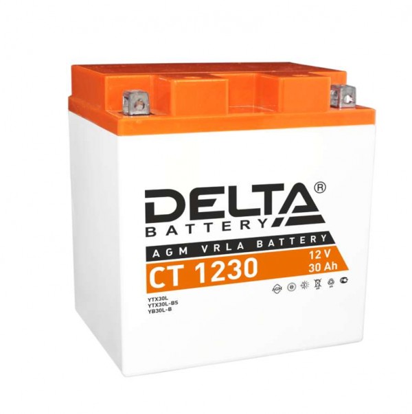  Аккумулятор 12В 30А.ч. Delta CT 1230 