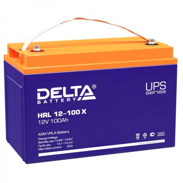  Аккумулятор 12В 100А.ч. Delta HRL 12-100 X 