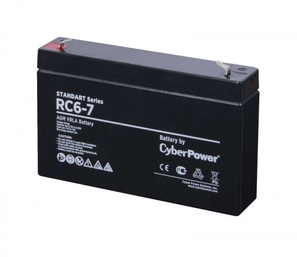  Батарея аккумуляторная SS 6В 7А.ч CyberPower RC 6-7 