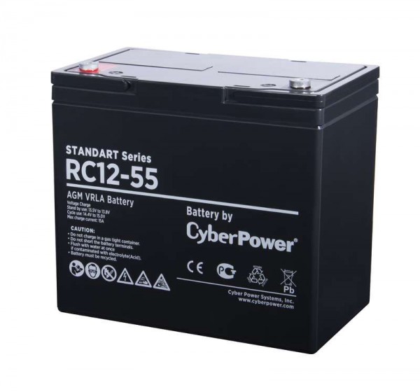  Батарея аккумуляторная SS 12В 55А.ч CyberPower RC 12-55 
