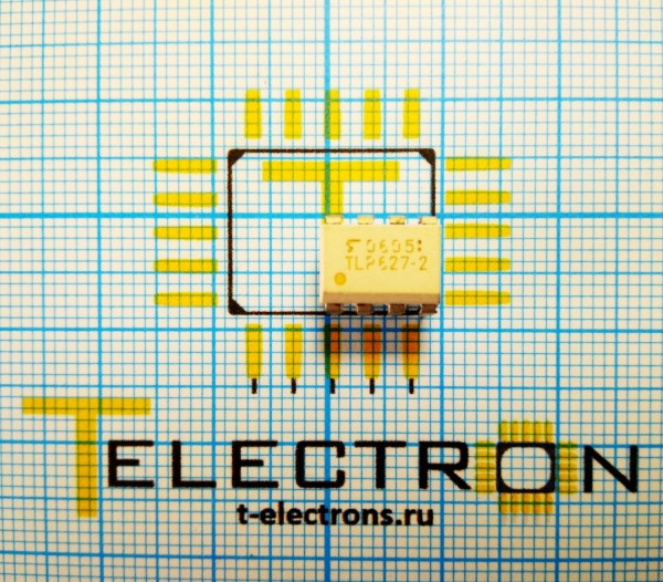  Оптопара транзисторная (составной транзистор) х 2, TLP627-2 