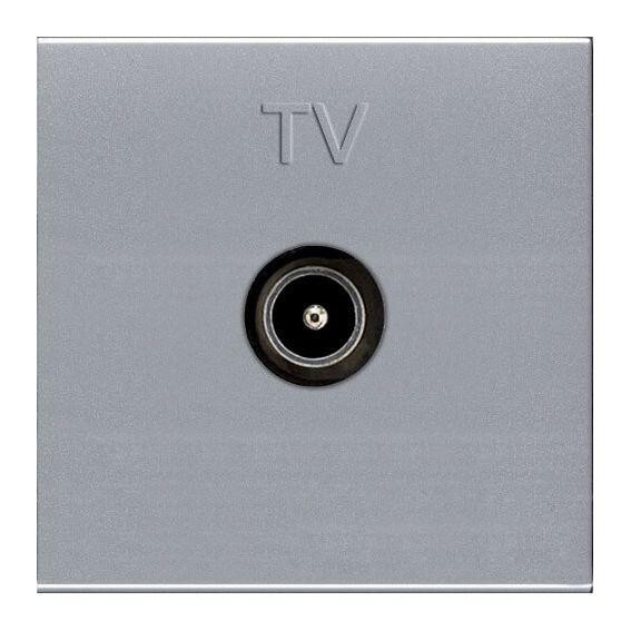  Механизм розетки TV 2мод. Zenit простой серебр. ABB 2CLA225070N1301 