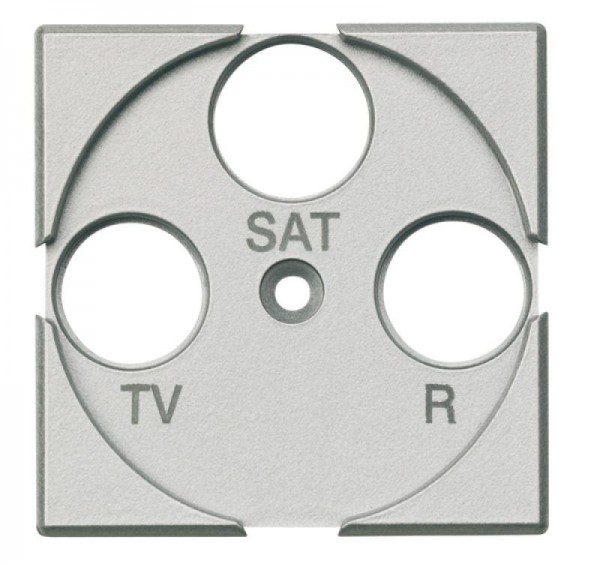  Панель лицевая для роз. TV + FM + SAT Axolute алюм. Leg BTC HC4207 
