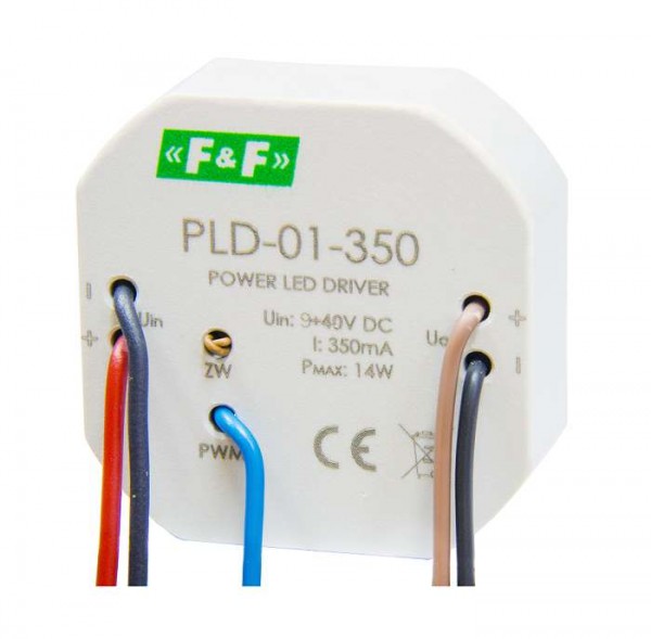  Блок питания PLD-01 (для светодиодов 1Вт с током потребления 350мА 5-40В DC IP20) F&F EA01.006.006 