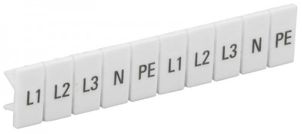  Маркеры для КПИ-2.5кв.мм с символами "L1; L2; L3; N; PE" ИЭК YZN11M-002-K00-A 