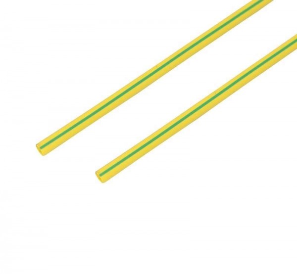  Трубка термоусадочная 6.0/3.0 1м желт./зел. Rexant 20-6007 